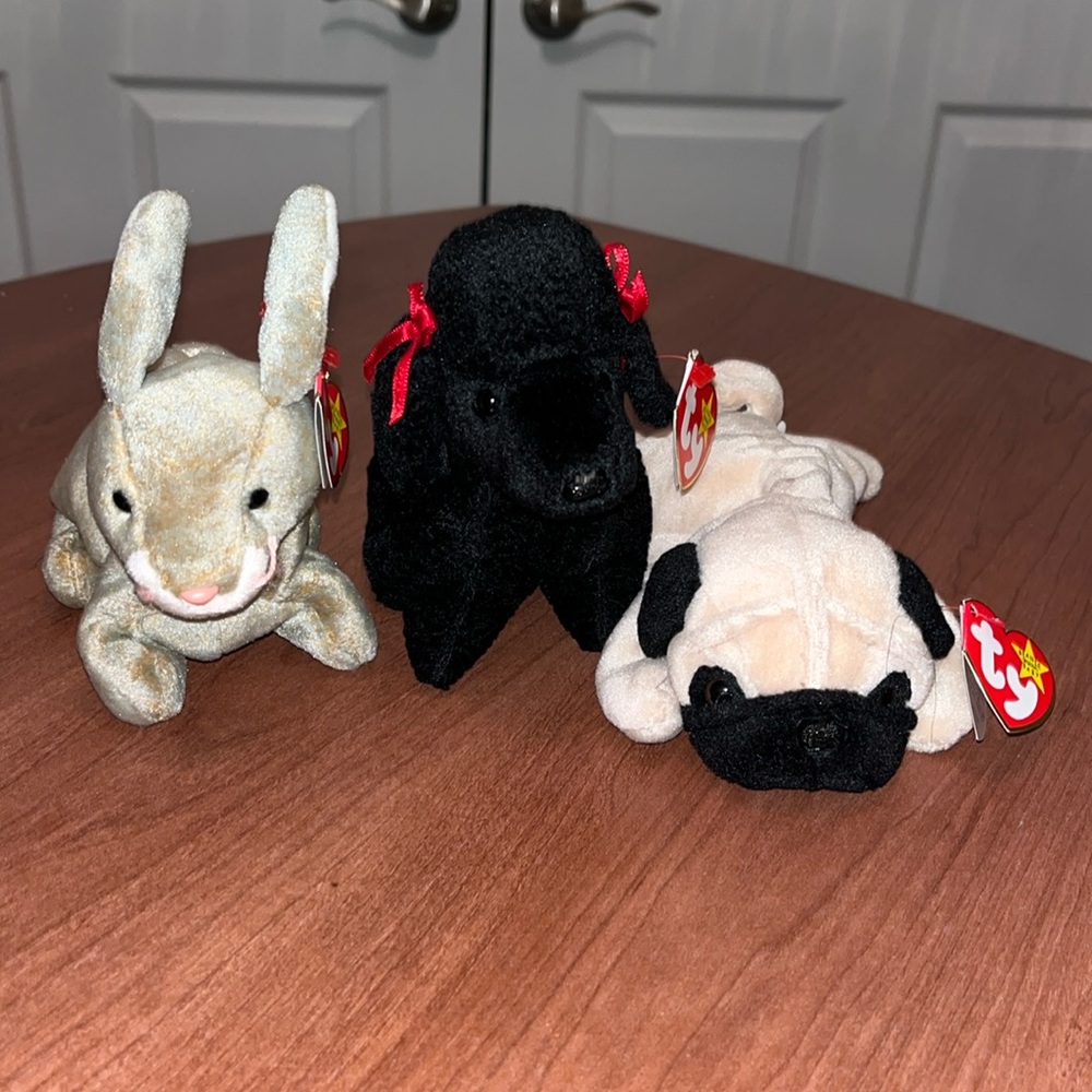 Puppy & Bunny Beanie Babies Bundle